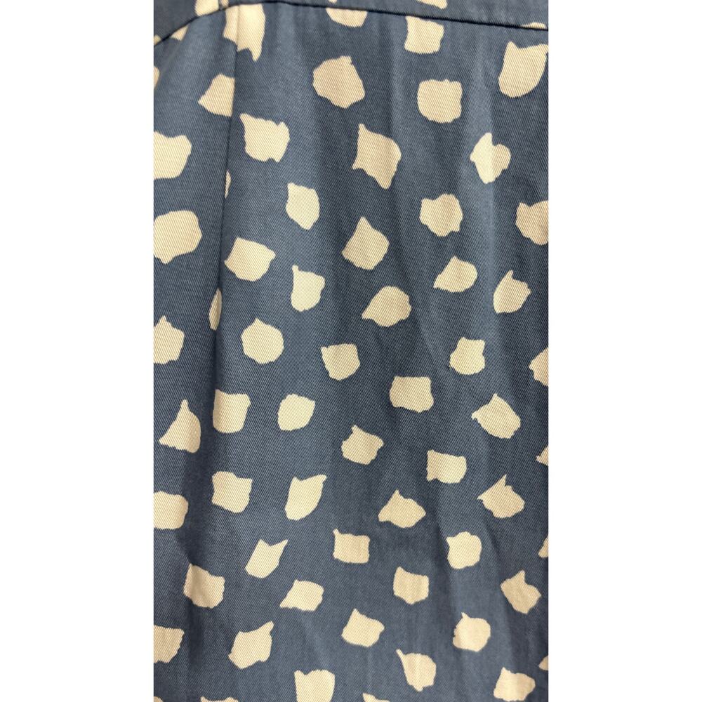 WHIT TWO Blue White Polka Dot Tie Front Wide Leg Jumpsuit Romper Petite 2P - Picture 6 of 10